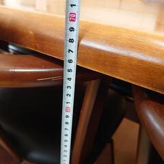 家具 ダイニングテーブルセット 6人掛け 幅180✕90✕高さ70の画像