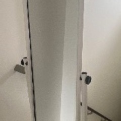 ニトリ キャスター付きスタンドミラー FITTE(ホワイト) の画像