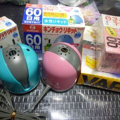 フマキラーベープマットと金鳥リキッドセット+アース製本体２個