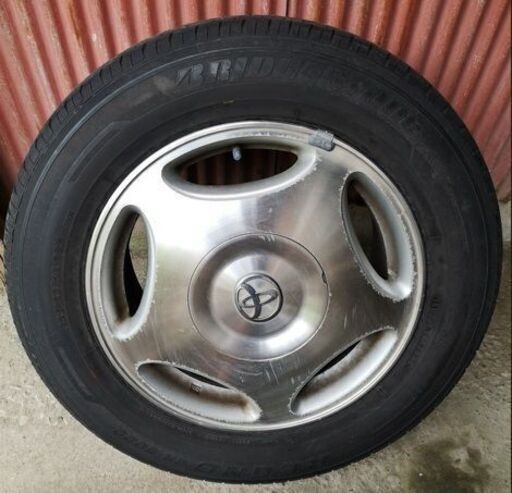 【手渡し】【アルミ＆タイヤ】20セルシオ　UCF20　トヨタ　純正　16インチ 　アルミホイールとタイヤ　 4本セット