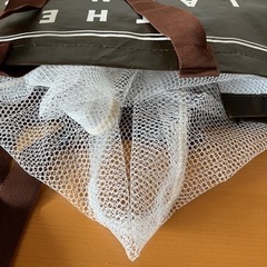 新品　ランドリーバッグ　大　茶色の画像