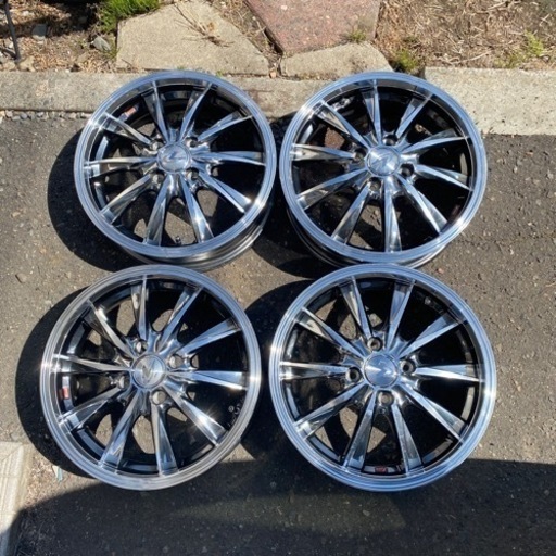 weds/LEONIS 軽自動車 アルミ 15x4.5J(+45)PCD100-4穴 ムーブ ワゴンR アトレー エブリィ