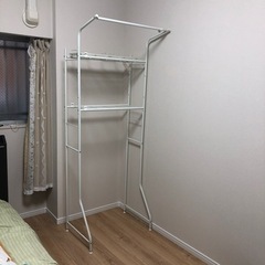 【お譲り】洗濯機ラック スチールラック ホワイトの画像