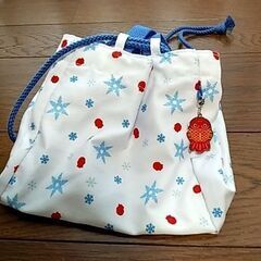 【値下げ】貯金魚の巾着袋(お弁当袋)