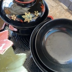 お椀 お盆、小鉢、お箸セットの画像