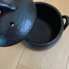 萬古焼おひつ1合用 未使用品 生活雑貨 調理器具 鍋、グリルの画像