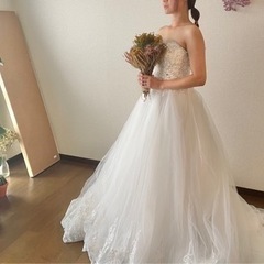 ドレス　前撮り　結婚式の画像