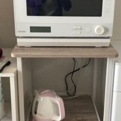 再値下げ‼️　Yamazen レンジ台　レンジラック キャスター付 キッチンレンジワゴン 多収納 移動式 ラックの画像