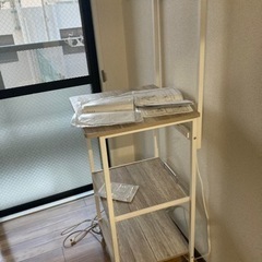 再値下げ‼️　Yamazen レンジ台　レンジラック キャスター付 キッチンレンジワゴン 多収納 移動式 ラックの画像