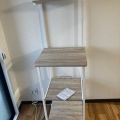 再値下げ‼️　Yamazen レンジ台　レンジラック キャスター付 キッチンレンジワゴン 多収納 移動式 ラックの画像