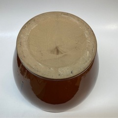 久松窯　常滑焼　丸壺蓋付　4号の画像
