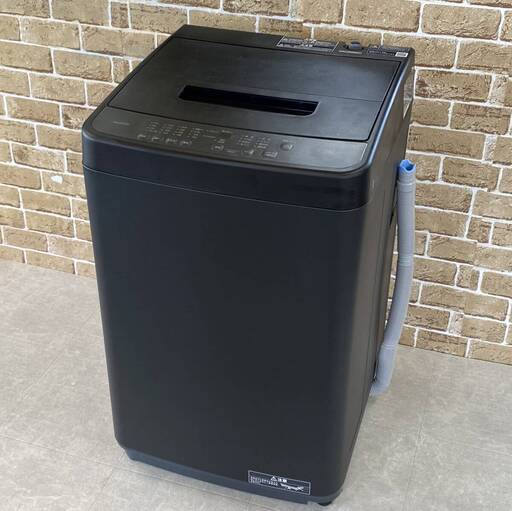 アイリスオーヤマ 全自動 洗濯機 5.0Kg 2024年製 IAW-T504-B 黒 未使用品に近い 札幌市東区