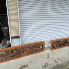 欄間　木彫りらんまの画像