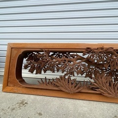 欄間　木彫りらんまの画像