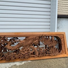 欄間　木彫りらんまの画像