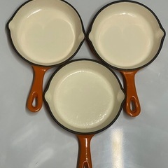 鉄鋳物製 スキレット ホーロー パン 16cm