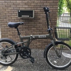⭐️室内保管　折り畳自転車　JE-206G オリーブ＋フリーパワ...