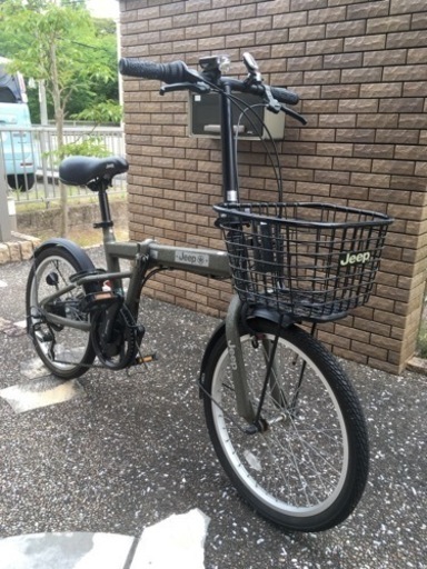 ⭐️室内保管　折り畳自転車　JE-206G オリーブ＋フリーパワーペタル付　発送❌