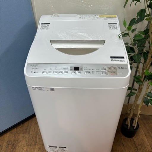 I355 ? ジモティー限定価格！ SHARP 洗濯乾燥機 （洗濯5.5㎏ 乾燥3.5㎏） ⭐ 動作確認済 ⭐ クリーニング済