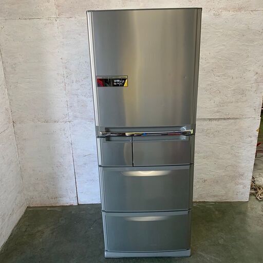 【MITSUBISHI】 三菱 5ドア 冷凍冷蔵庫  容量455L 冷凍室125L 冷蔵庫330L MR-S46NFV7L-T 2004年製 S0079