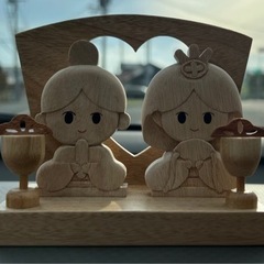 【定価21000円】ハンドメイド お雛様 おひなさま 木工 手作りの画像