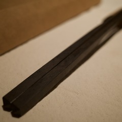 新品　天然木　無垢　黒檀　お箸（送料込み）の画像