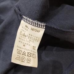 マタニティーワンピース紺色の画像