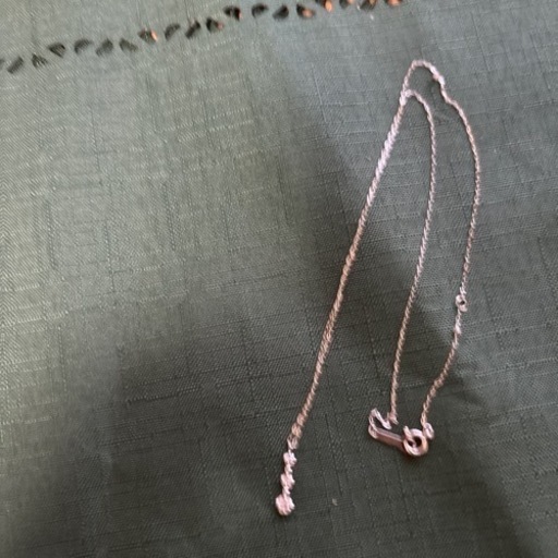 4℃ダイヤモンドネックレスk18ホワイトゴールド