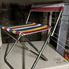 【合わせ買い無料】極小折りたたみ椅子/チェアー/アウトドア/行楽/ミニサイズ/昭和レトロの画像