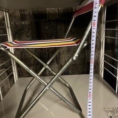 【合わせ買い無料】極小折りたたみ椅子/チェアー/アウトドア/行楽/ミニサイズ/昭和レトロの画像