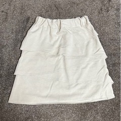 美品 フリルスカート・ウエスト総ゴム