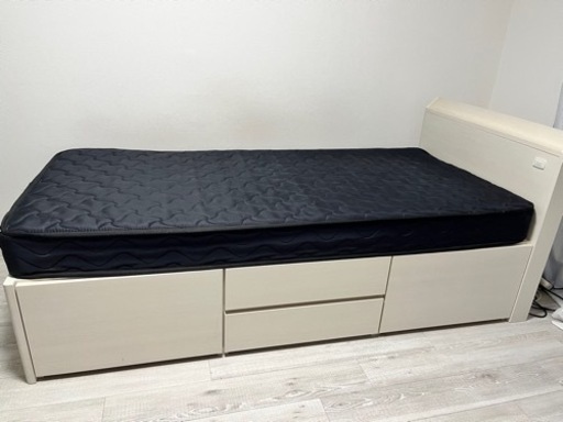 【受け渡し者確定】ニトリ マットレス付き★ベッドフレーム
