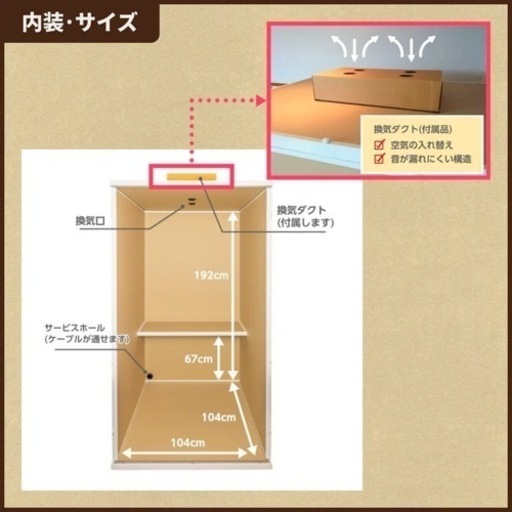 だんぼっちグランデ 防音剤つき