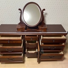 家具 ドレッサー／タンス　& 鏡セットの画像