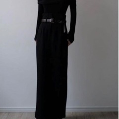 maison celon high waist straight skirtの画像