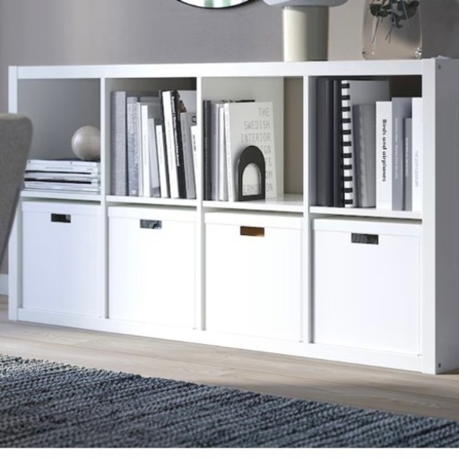 IKEA カラックス　ハイグロスホワイト