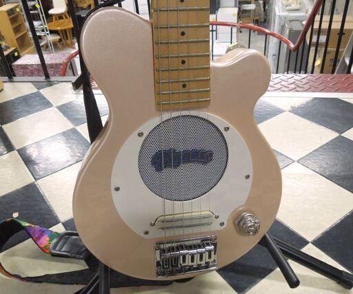 PIGNOSE アンプ内蔵 コンパクトギター PGG-200 トラベルギター ライトピンク系 ミニギター エレキギター ピグノーズ 札