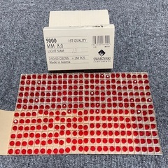 Swarovski vintage #5000 8mm 両穴　通し穴　ビーズ　クリスタル　スワロフスキー  SWAROVSKIの画像