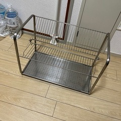 IKEAイケア　水切りかご, ステンレススチール キッチン雑貨
