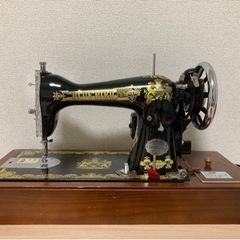 【ジャンク品】アックスヤマザキ ブルーバード　アンティークミシン