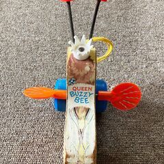 *再投稿 QUEEN BUZZY BEE / フィッシャープライス / 木製おもちゃ / 骨董品 / ヴェンテージの画像