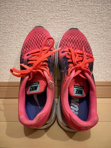 NIKE AIR ZOOM PEGASUS 34 ナイキ エアズームペガサス34 コーラルピンク 24cm ランニングシューズ レディース 880560-604