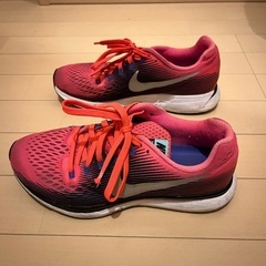 NIKE AIR ZOOM PEGASUS 34 ナイキ エアズームペガサス34 コーラルピンク 24cm ランニングシューズ レディース 880560-604の画像