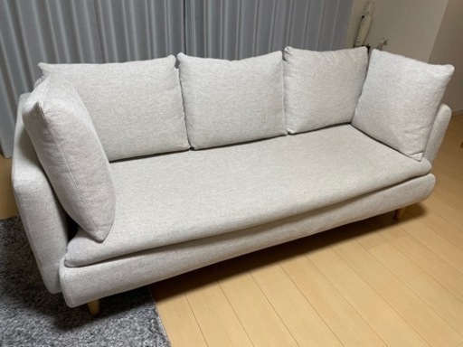 値下げ！【美品】ウニコ ソファ+オットマンRAUFA