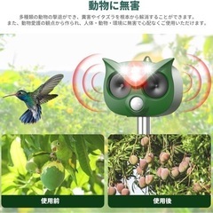 【2024最新改良】 動物撃退器 鳥/犬/猫避け 超音波/警報音...