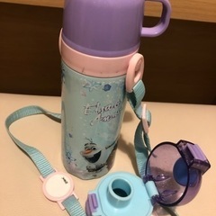 アナ雪　2way肩ひも取外し　温冷水筒470ml スケーターの画像