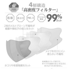 バイカラー66枚肌に優しい不織布立体マスク韓国式小顔流行り血色マスクの画像