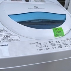 🟧洗濯機19 TOSHIBA 2017年製 5kg 大阪府内全域配達無料 設置動作確認込み 保管場所での引取は値引きします