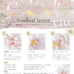 ガラスでポーセラーツ🎐