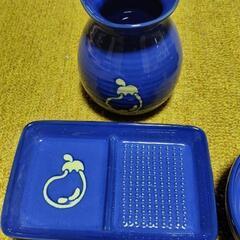 茄子柄食器セットの画像